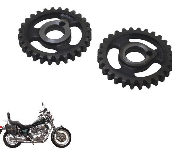 Par Engrenagem Bomba Óleo Yamaha Xv Virago 750 94-98 Origina