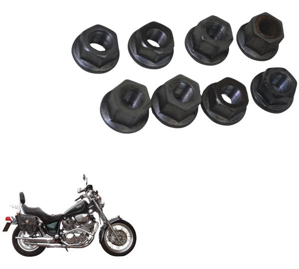 Kit Porca Prisioneiro Bloco Yamaha Xv Virago 750 94-98