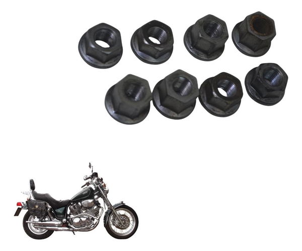 Kit Porca Prisioneiro Bloco Yamaha Xv Virago 750 94-98