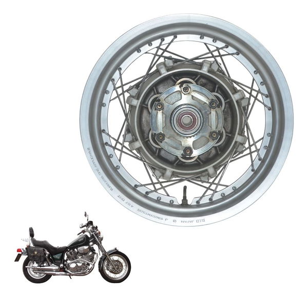 Roda Traseira Yamaha Xv Virago 750 94-98 Original Prateado