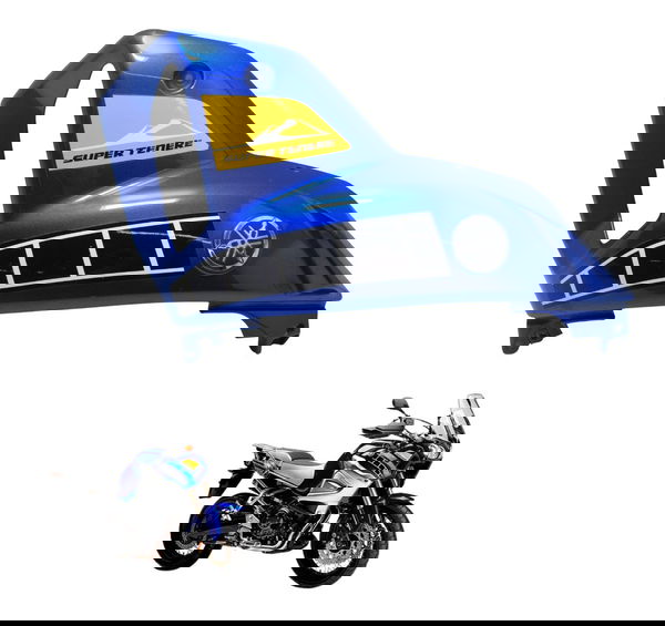 Carenagem Lateral Esq Yamaha Xt 1200z Super Tenere 11-16 Org Azul