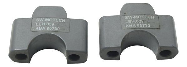 Par Alongador Guidão Yamaha Xt 1200z Super Tenere 11-16 Prateado