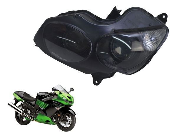 Farol Bloco Óptico Esquerdo Kawasaki Ninja Zx 14r 10-13 Orig Esquerdo/motorista