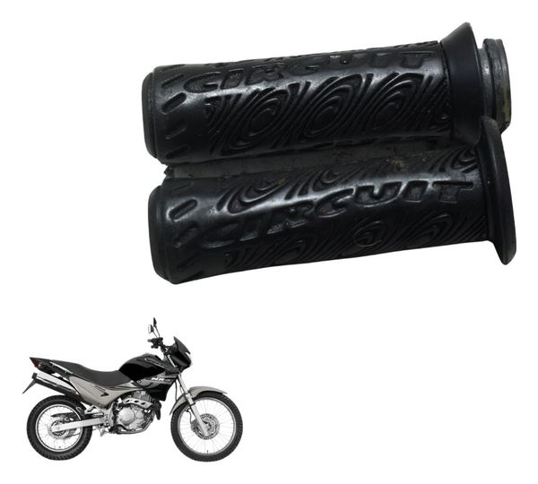 Par Manopla Circuit C/avaria Honda Nx 400 Falcon 00-08 Preto