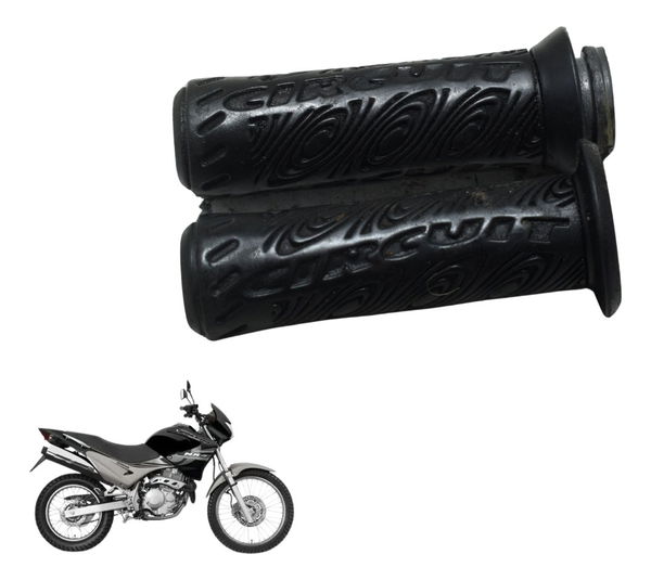 Par Manopla Circuit C/avaria Honda Nx 400 Falcon 00-08 Preto