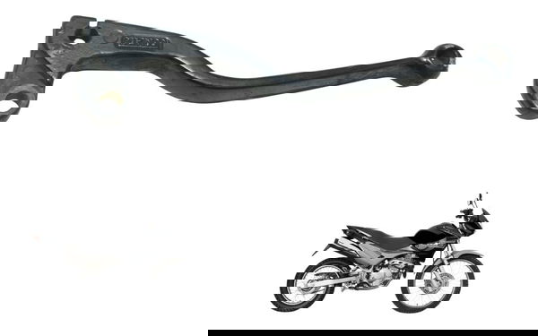 Manete Embreagem Cometa C/detalhes Honda Nx 400 Falcon 00-08 Preto