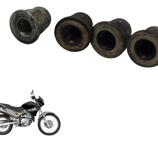 Kit Porca Escape Honda Nx 400 Falcon 00-08 Original