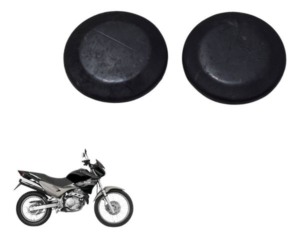 Par Tampa Eixo Quadro Elástico Honda Nx 400 Falcon 00-08