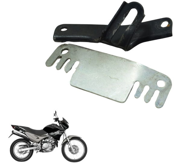 Par Suporte Inferior Farol C/avari Honda Nx 400 Falcon 00-08