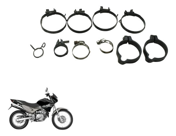 Kit Abraçadeiras Diversas Honda Nx 400 Falcon 00-08 Original