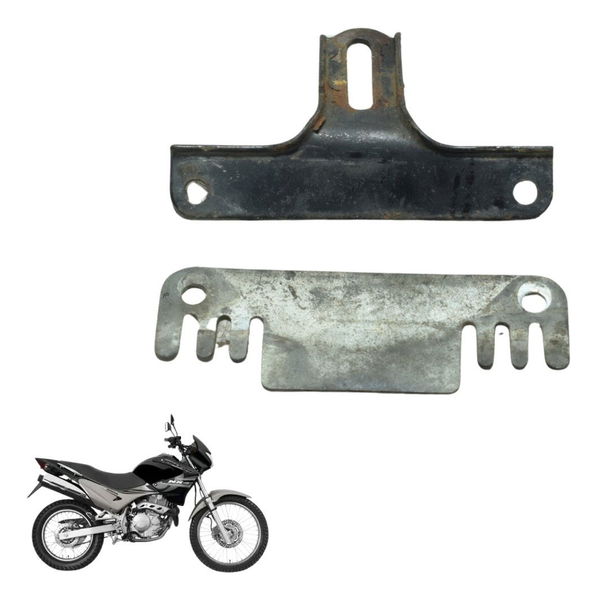 Par Suporte Inferior Farol Honda Nx 400 Falcon 00-08 Origina