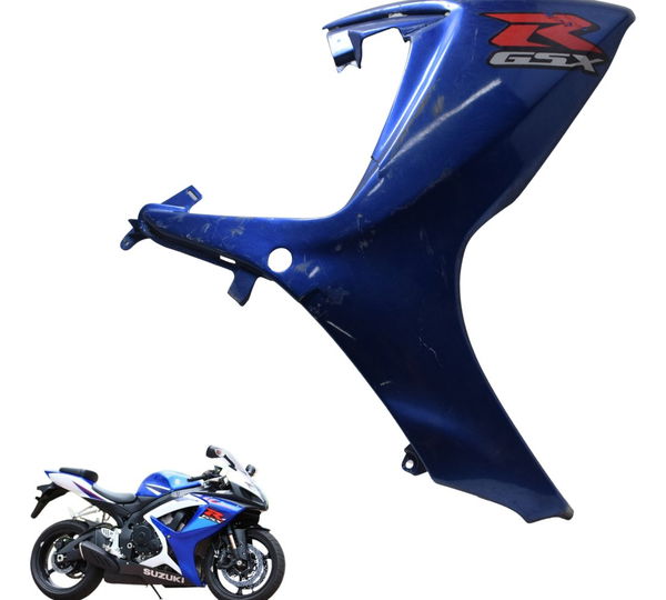 Carenagem Lateral Dir C/ava Suzuki Gsx-r Srad 750 07-09 Orig Azul