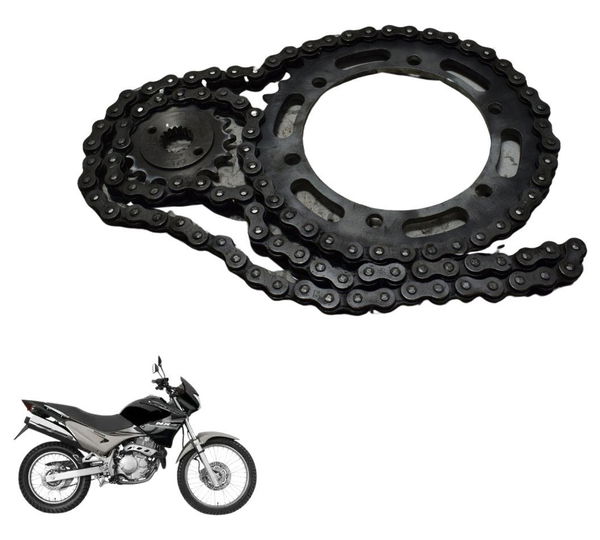 Kit Relação Düe Autoparts Honda Nx 400 Falcon 00-08