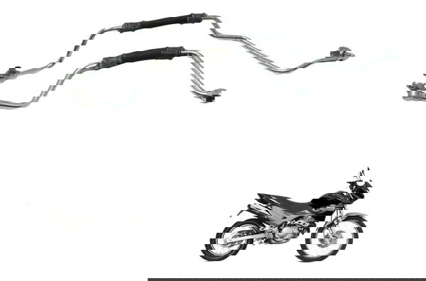 Par Mangueira Óleo Honda Nx 400 Falcon 00-08 Original