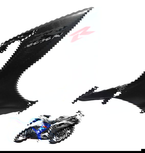 Carenagem Lateral Dir C/avaria Suzuki Gsx-r Srad 750 07-09 Preto