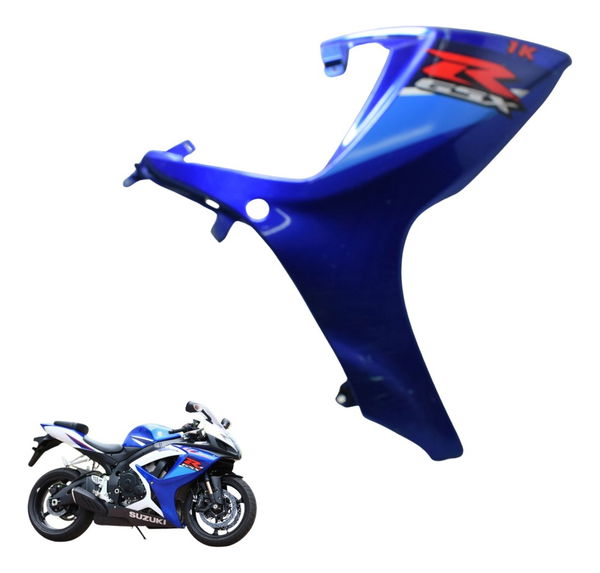 Carenagem Lateral Direita Suzuki Gsx-r Srad 750 07-09 Orig Azul