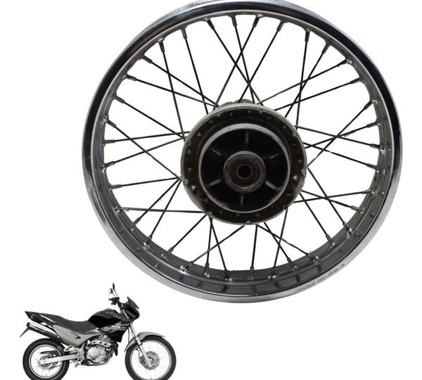Roda Traseira Honda Nx 400 Falcon 00-08 Original Preto