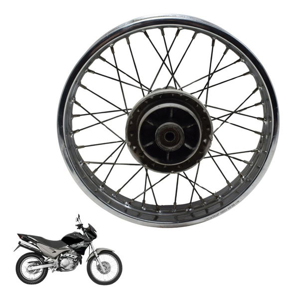 Roda Traseira Honda Nx 400 Falcon 00-08 Original Preto