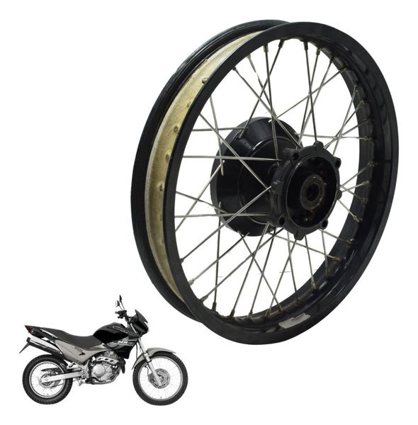 Roda Traseira Honda Nx 400 Falcon 00-08 Original Preto