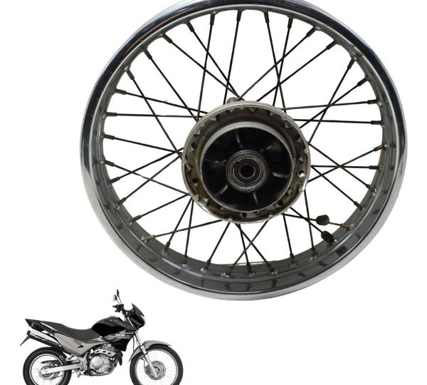 Roda Traseira Honda Nx 400 Falcon 00-08 Original Preto