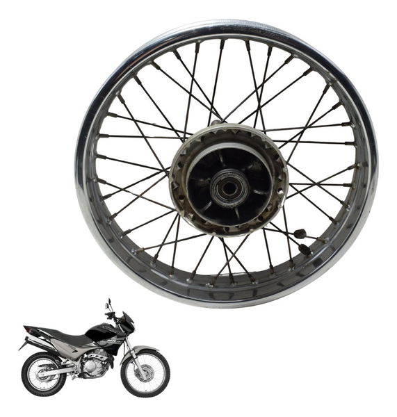 Roda Traseira Honda Nx 400 Falcon 00-08 Original Preto