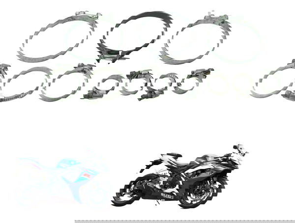 Kit Abraçadeiras Suzuki Gsx-r Srad 750 07-09 Original