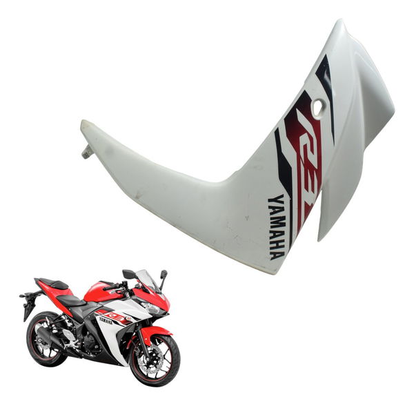 Carenagem Lateral Esq C/detal Yamaha Yzf R3 16-19 Original Branco