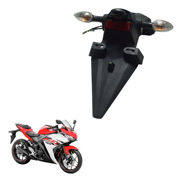 Suporte Placa C/ Pisca E Luz Placa Yamaha Yzf R3 16-19 Orig