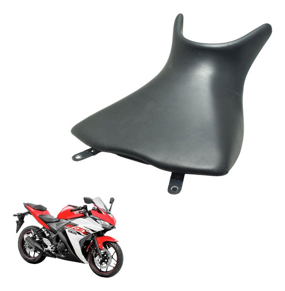 Banco Dianteiro C/ Detalhes Yamaha Yzf R3 16-19 Original Preto
