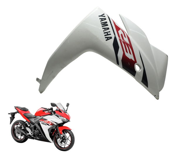 Carenagem Lateral Dir C/ Detalh Yamaha Yzf R3 16-19 Original Branco