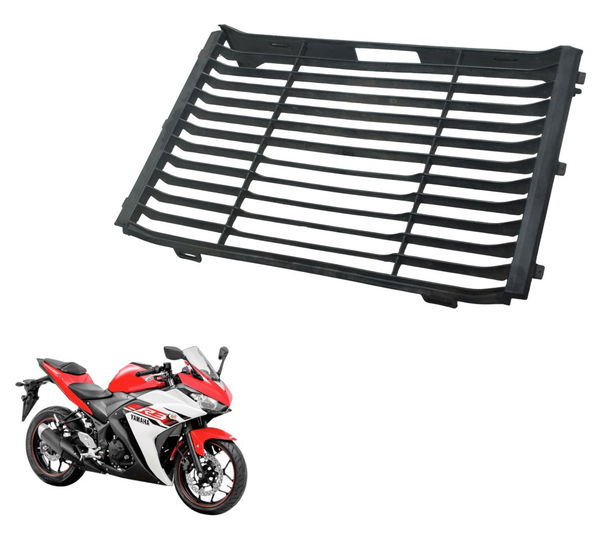 Grade Protetor Radiador C/ Avaria Yamaha Yzf R3 16-19 Orig Preto