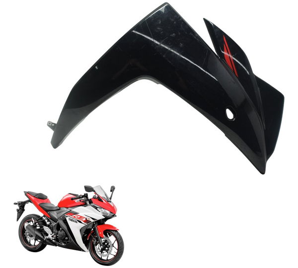 Carenagem Lateral Dir C/ Detalh Yamaha Yzf R3 16-19 Original Preto