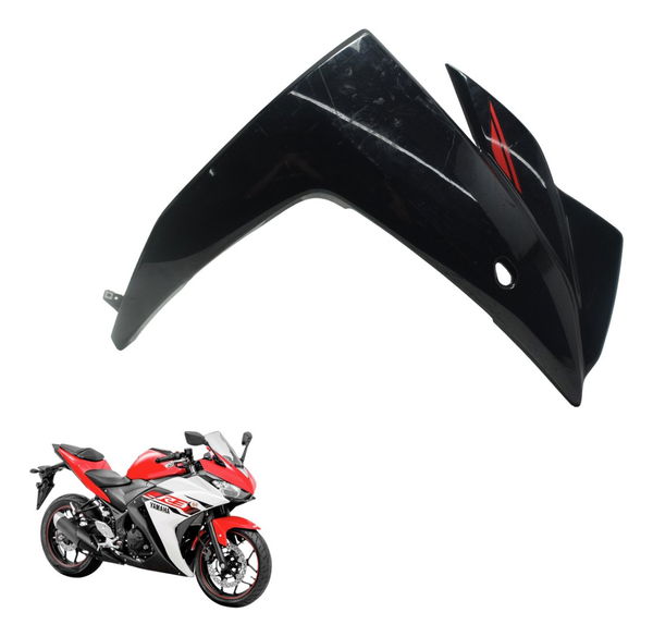 Carenagem Lateral Dir C/ Detalh Yamaha Yzf R3 16-19 Original Preto
