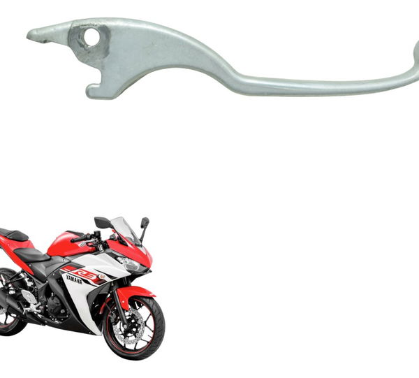 Manete Embreagem C/ Detalhes Yamaha Yzf R3 16-19 Original Prateado