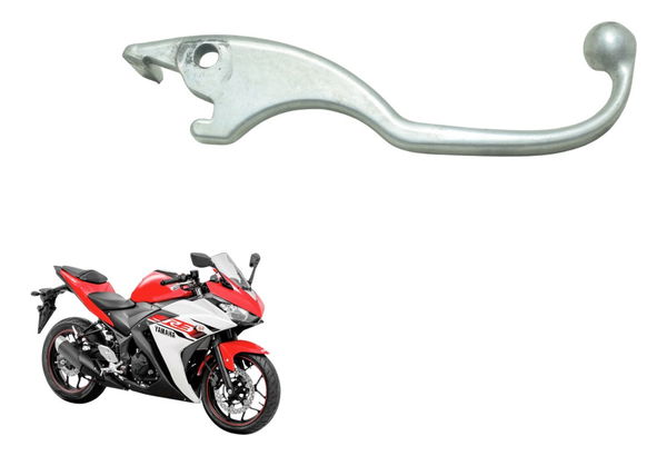 Manete Freio C/ Detalhes Yamaha Yzf R3 16-19 Original Prateado
