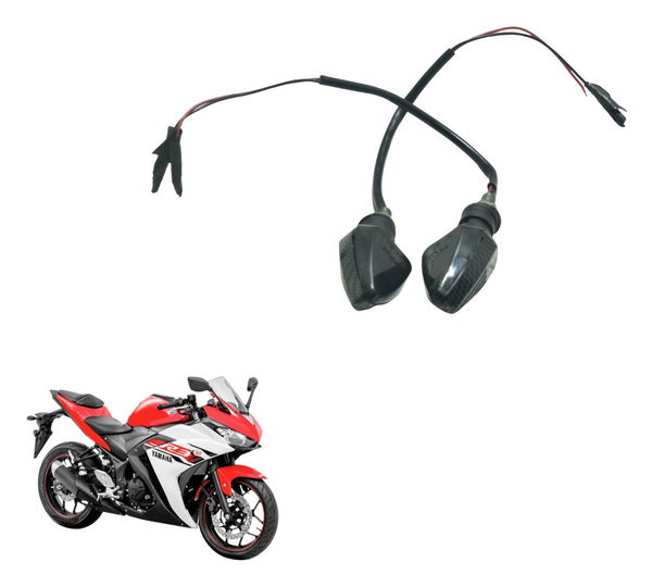 Par Pisca Traseiro S/ Plug Paralelo Yamaha Yzf R3 16-19
