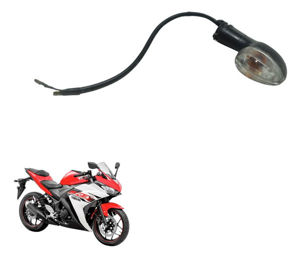 Pisca Traseiro Direito C/ Detal Yamaha Yzf R3 16-19 Original Direito