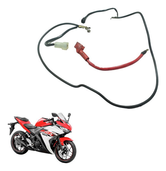 Cabo Bateria +/- Yamaha Yzf R3 16-19 Original
