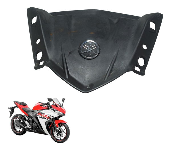 Acabamento Parabrisa Bolha Yamaha Yzf R3 16-19 Original Preto