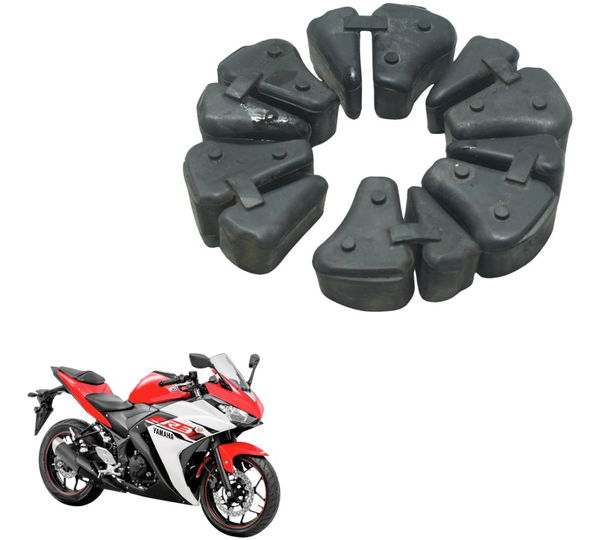 Coxim Cubo Coroa Yamaha Yzf R3 16-19 Original