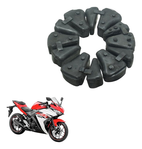 Coxim Cubo Coroa C/ Detalhes Yamaha Yzf R3 16-19 Original