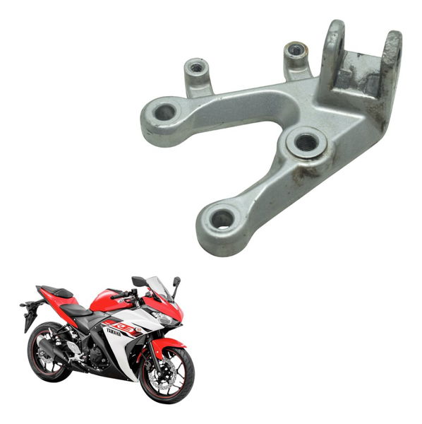 Suporte Pedaleira Diant Esq C/ Det Yamaha Yzf R3 16-19 Orig Prateado