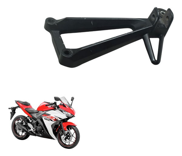 Suporte Pedaleira Traseira Direita Yamaha Yzf R3 16-19 Orig Preto