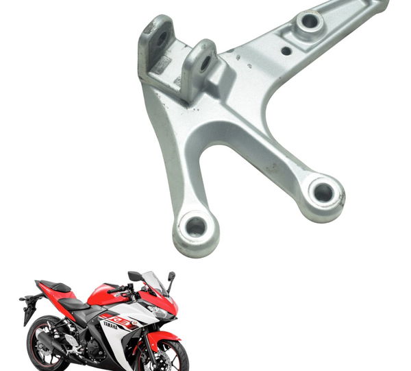 Suporte Pedaleira Dianteira Direita Yamaha Yzf R3 16-19 Orig Prateado