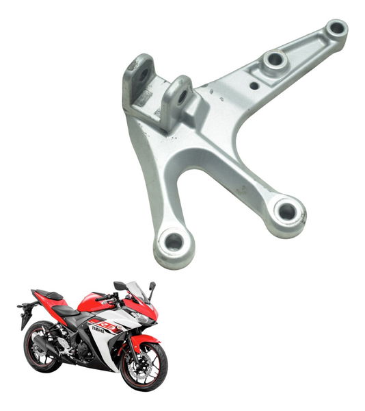 Suporte Pedaleira Dianteira Direita Yamaha Yzf R3 16-19 Orig Prateado