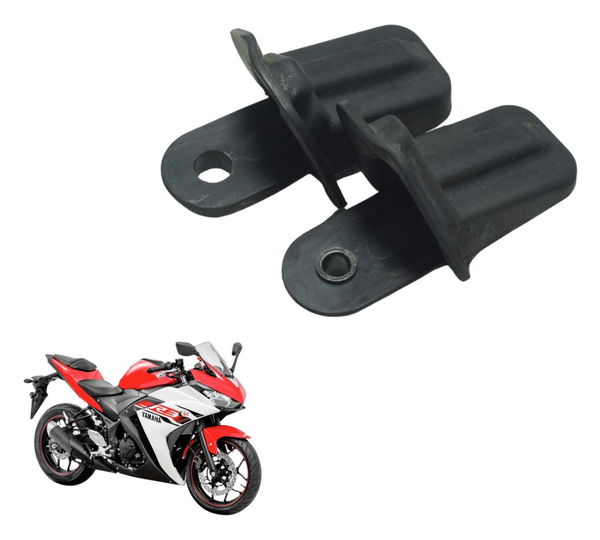 Par Borracha Espelho Retrovisor Yamaha Yzf R3 16-19 Original