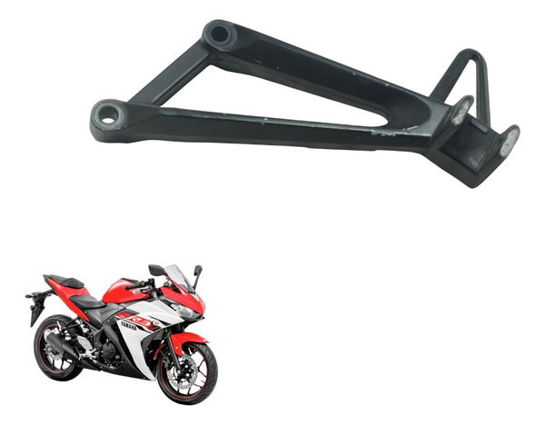 Suporte Pedaleira Tras Esq C/ Detal Yamaha Yzf R3 16-19 Orig Preto