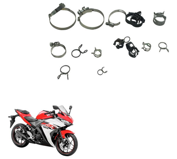 Kit Abraçadeiras Diversas Yamaha Yzf R3 16-19 Original