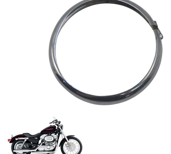 Aro Farol C/detalhe Harley Xl 883 Sportster 04-06 Original Ambos Lados