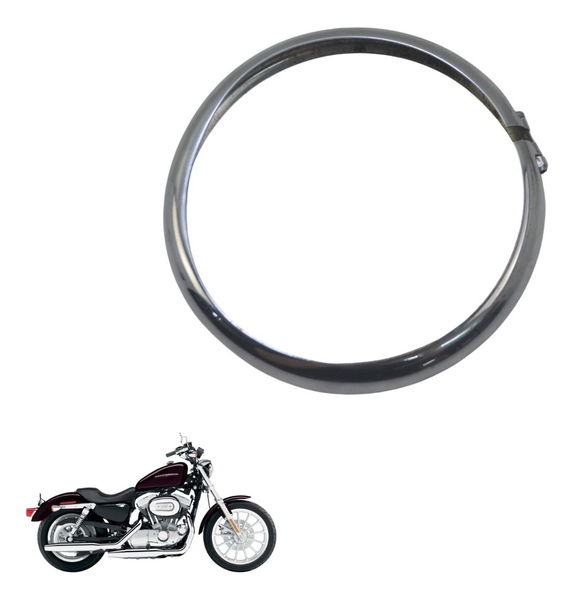 Aro Farol C/detalhe Harley Xl 883 Sportster 04-06 Original Ambos Lados